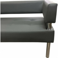 Диван Мягкий офис Сатурн двухместный серый СТР201СР