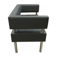 Диван Мягкий офис Сатурн двухместный серый СТР201СР