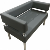 Диван Мягкий офис Сатурн двухместный серый СТР201СР