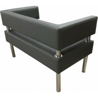 Диван Мягкий офис Сатурн двухместный серый СТР201СР