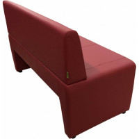 Диван Мягкий офис Ритм двухместный красный РТ201КР