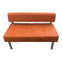 Секция дивана Мягкий офис Сатурн двухместная оранжевая СТР601ОР