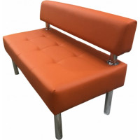 Секция дивана Мягкий офис Сатурн двухместная оранжевая СТР601ОР