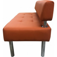 Секция дивана Мягкий офис Сатурн двухместная оранжевая СТР601ОР