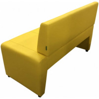 Диван Мягкий офис Ритм двухместный левый желтый РТLT201ЖЛТ