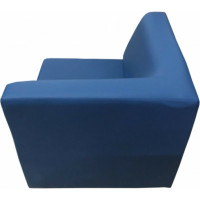 Угловая секция Мягкий офис Кардинал внутренняя синяя КРД801СН