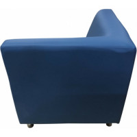 Угловая секция Мягкий офис Кардинал внутренняя синяя КРД801СН