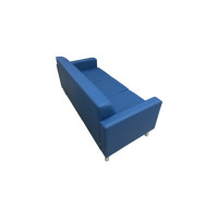 Диван Мягкий офис Артур Люкс трехместный синий АРТЛЮ301СН