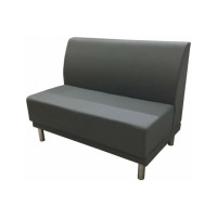 Секция дивана Мягкий офис Холл двухместная серая ХЛ601СР