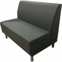 Секция дивана Мягкий офис Холл двухместная серая ХЛ601СР