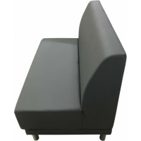 Секция дивана Мягкий офис Холл двухместная серая ХЛ601СР