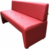 Диван Мягкий офис Ритм трехместный красный РТ301КР