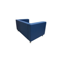 Диван Мягкий офис Аполло двухместный синий АП201СН