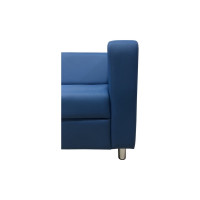 Диван Мягкий офис Аполло двухместный синий АП201СН