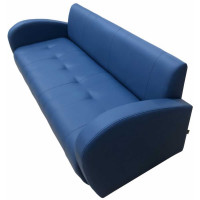 Диван Мягкий офис Альфа четырехместный синий АЛФ401СН