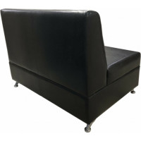 Секция дивана Мягкий офис Кардинал двухместная шоколадная КРД602ШК