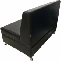 Секция дивана Мягкий офис Кардинал двухместная шоколадная КРД602ШК