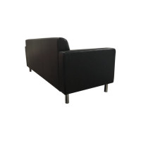 Диван Мягкий офис Артур Люкс трехместный черный АРТЛЮ303ЧН