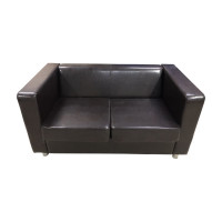 Диван Мягкий офис Аполло Люкс двухместный шоколадный АПЛЮ202ШК