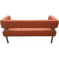 Диван Мягкий офис Сатурн трехместный оранжевый СТР301ОР