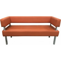 Диван Мягкий офис Сатурн трехместный оранжевый СТР301ОР