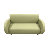 Диван Мягкий офис Классик двухместный фисташковый КЛ201ФСТ