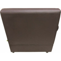 Секция дивана Мягкий офис Кардинал одноместная правая шоколадная ППКРД501ШК