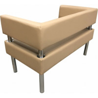 Диван Мягкий офис Сатурн двухместный бежевый СТР201БЖ