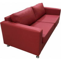 Диван Мягкий офис Ватсон трехместный красный ВТС301КР