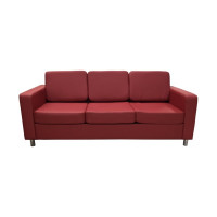 Диван Мягкий офис Артур трехместный красный АРТ301КР
