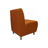 Секция дивана Мягкий офис Классик одноместная оранжевая КЛ501ОР