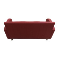 Диван Мягкий офис Альфа четырехместный красный АЛФ401КР