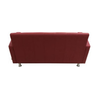 Диван Мягкий офис Альфа четырехместный красный АЛФ401КР
