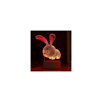 Светильник "Кролик" RISALUX LED RGB от сети 9,5х14х19 см 3590501