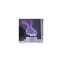 Светильник "Кролик" RISALUX LED RGB от сети 9,5х14х19 см 3590501
