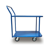 Платформенная тележка СТЕЛЛА-ТЕХНИК 2-х ярусная, 700х1200 мм, металл КП-2-М-160-К
