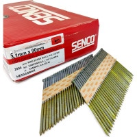 Реечные гвозди Senco D34, 3.1x90 Ring HDG, ершеные, горячий цинк, 2000 шт. HE59ASBKR