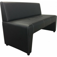 Диван Мягкий офис Ритм двухместный черный РТ201ЧН
