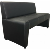 Диван Мягкий офис Ритм двухместный черный РТ201ЧН