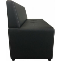 Диван Мягкий офис Ритм двухместный черный РТ201ЧН