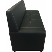 Диван Мягкий офис Ритм двухместный черный РТ201ЧН