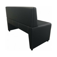 Диван Мягкий офис Ритм двухместный черный РТ201ЧН