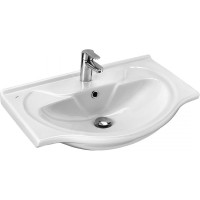 Тумба с раковиной Onika Кристалл 65 напольная, белая 106545