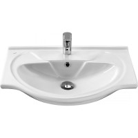 Тумба с раковиной Onika Кристалл 65 напольная, белая 106545