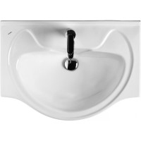 Тумба с раковиной Onika Кристалл 65 напольная, белая 106545