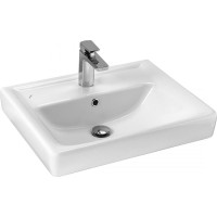 Тумба с раковиной Onika Балтика-Квадро 60 напольная, белая 106035