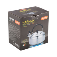 Чайник Mallony CASUAL, объем 2.5 л, из нержавеющей стали со свистком, зеркальная полировка 00 7297