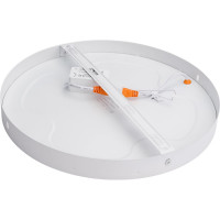 Накладной круглый даунлайт с драйвером Ecola LED downlight 24W 220V 4200K 285x32 DRSV24ELC