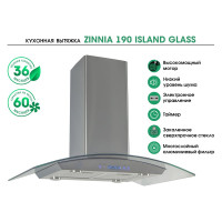 Кухонная вытяжка MBS ZINNIA 190 ISLAND GLASS 3908