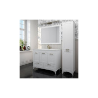 Тумба Sanflor Ванесса 95/2 белый и умывальник PIANO 95 С15328